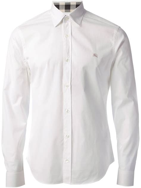 burberry tie white shirt